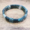 Buy moss agate square facilitated bracelet