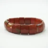 Buy red jasper square facilitated bracelet