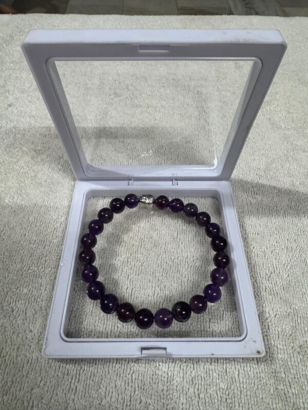 Buy Amethyst 10 mm bracelet with box